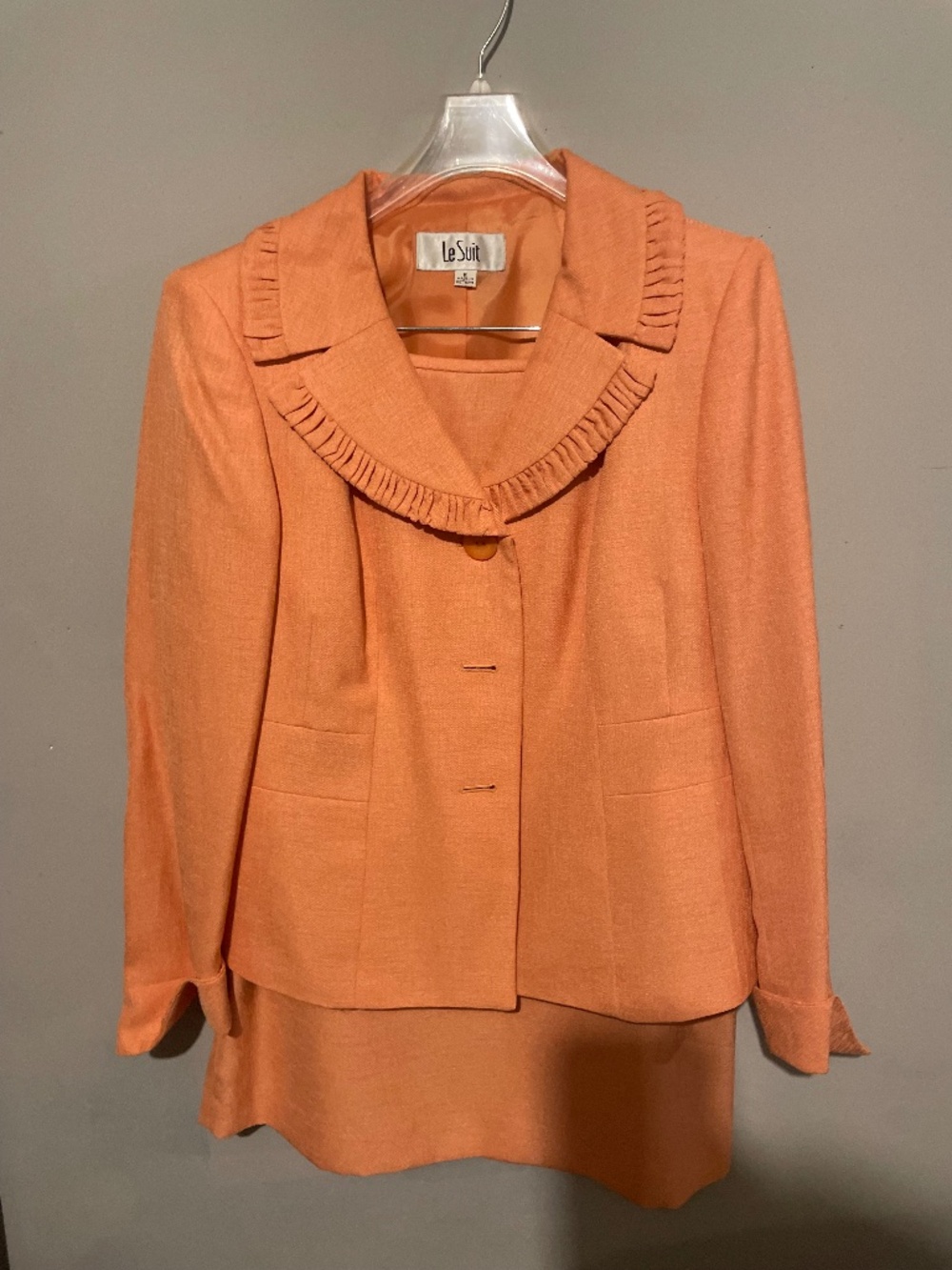 Le Suit women’s size 8 orange ski skirt suit - Picture 1 of 7